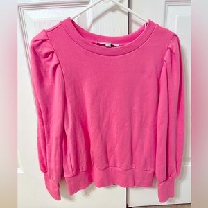 LOFT bubblegum pink sweatshirt. Worn once. Smoke free.